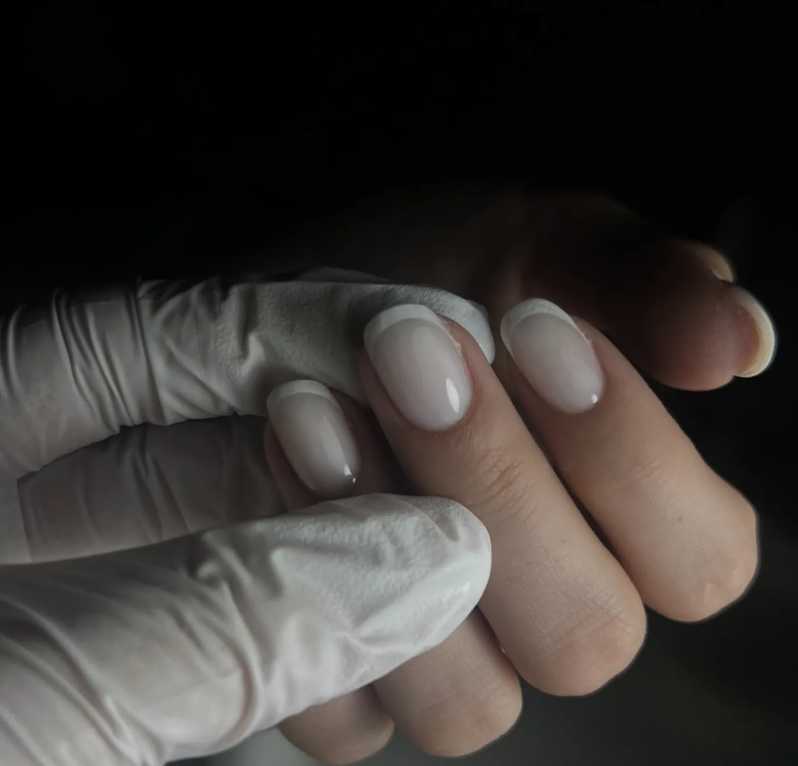 Milky nails